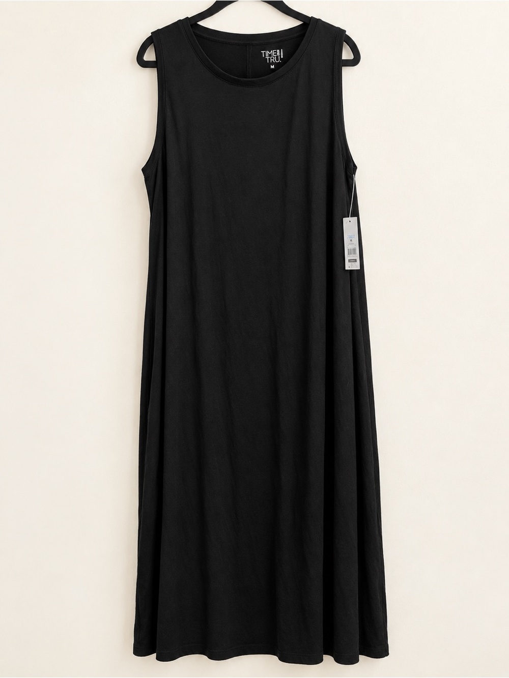 Time and Tru Black Sleeveless Knit Dress XXL 20 NWT